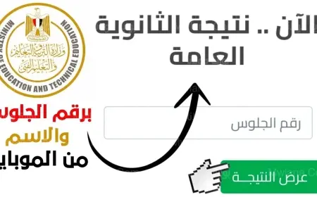 موعد نتيجة الثانوية العامة 2025 وخطوات الاستعلام برقم الجلوس عبر موقع وزارة التربية والتعليم
