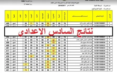 وزارة التربية.. نتائج السادس الإعدادي 2025 الدور الأول أصبحت الآن متاحة عبر موقع نتائجنا لكل محافظات العراق