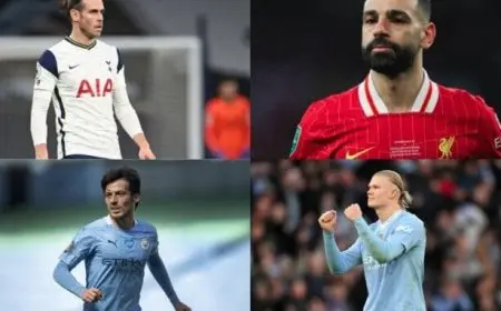 التشكيلة المثالية لأصحاب القدم اليسرى في تاريخ الدوري الإنجليزي.. هل سيتواجد محمد صلاح؟