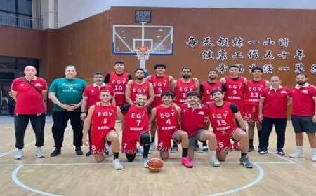 منتخب مصر الأولمبى يفوز على كولومبيا فى البطولة الدولية للسلة بالصين