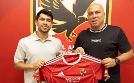 الأهلى يعلن التعاقد مع محمد شكرى لمدة 5 سنوات