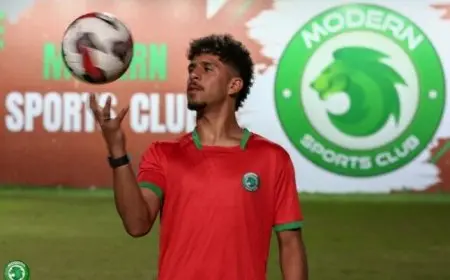 مودرن سبورت يعلن عن توقيع عقد مع محمود ممدوح
