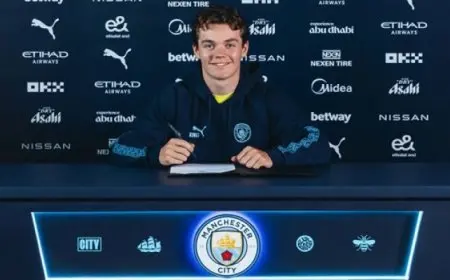 مانشستر سيتى يعلن ضم النرويجى سفيرى نيبان بعقد حتى 2030