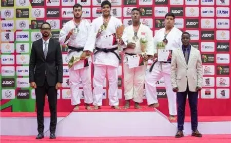 مصر تحقق 25 ميدالية في البطولة الإفريقية للجودو بأنغولا