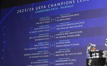 اكتشف نتائج قرعة المرحلة التمهيدية لدوري أبطال أوروبا