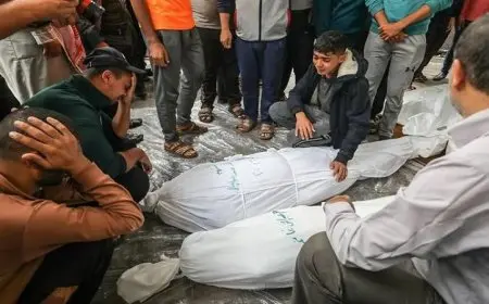 استشهاد أربعة فلسطينيين إثر قصف إسرائيلي عنيف على غزة ودير البلح