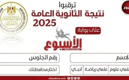 احصل على نتيجة الثانوية العامة 2025 مجانًا عبر بوابة الأسبوع باستخدام رقم الجلوس سجل الآن