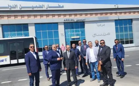 تفتيش أمني وبيئي شامل في مطارات برج العرب والعلمين ومرسى مطروح من قبل الهيئة العليا