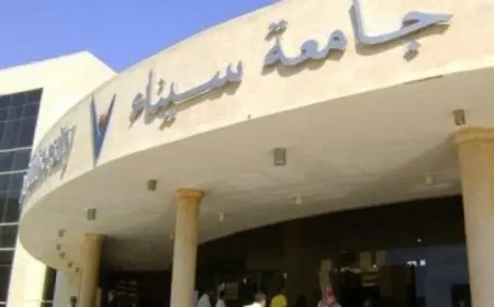 جامعة سيناء تفتح باب القبول لطلاب الثانوية العامة والمعادلة مع منح وخصومات تصل لـ40%