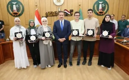 محافظ المنوفية يعبّر عن فخره بتكريم أوائل الثانوية العامة ويشيد بعراقة الشعب وتميز أبنائه