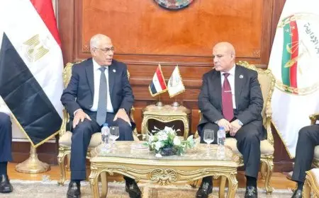 رئيس النيابة الإدارية يرحب بالنائب العام الجديد في احتفالية كبيرة بمناسبة توليه المنصب