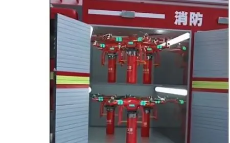 تخمد النيران في لحظات.. طائرة مسيرة في الصين تدهش الجميع «فيديو»