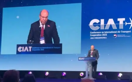 وزير الطيران الإماراتي يتألق في مؤتمر CIAT 2025 بكوريا الجنوبية