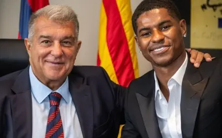 لابورتا يوضح أبرز ميزات راشفورد وأسباب فشل صفقة ويليامز مع برشلونة