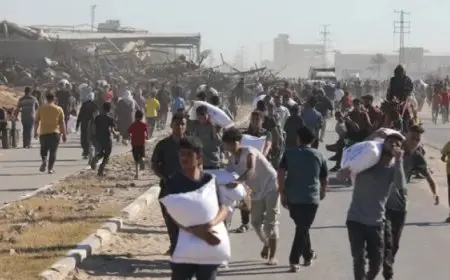 بريطانيا تنفذ خطة إسقاط مساعدات غذائية فى غزة جوا