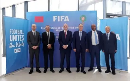 هاني أبو ريدة يبارك لقجع بمناسبة افتتاح المقر الإقليمي للفيفا في المغرب