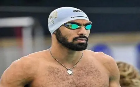 عبد الرحمن سامح يتأهل لنصف نهائي بطولة العالم للسباحة بسنغافورة