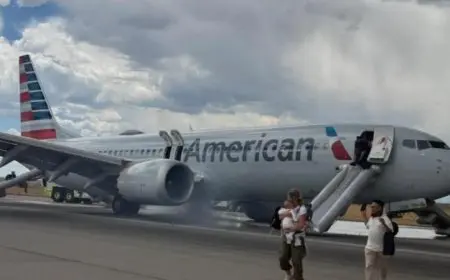 حريق يندلع في طائرة أمريكية تحمل 179 راكبًا ويثير الذعر