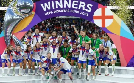 سيدات إنجلترا يتوجّن بلقب بطولة أمم أوروبا للسيدات على حساب إسبانيا