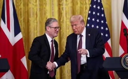 ترامب يتعهد بمناقشة الأوضاع في غزة مع رئيس وزراء بريطانيا خلال زيارته إلى إسكتلندا