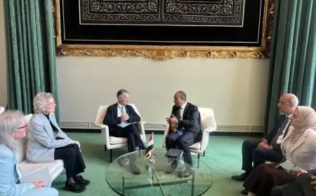 وزير الخارجية يعقد لقاءً مع قادة مجموعة الحكماء الداعمة للسلام لتعزيز جهود التسوية السياسية