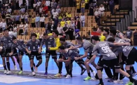 ناشئو اليد فى مواجهة تونس وديًا استعدادا لبطولة العالم