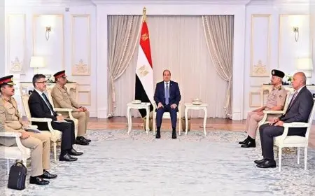 الرئيس السيسي ورئيس الأركان الباكستاني يناقشان تعزيز التعاون العسكري والاقتصادي المشترك