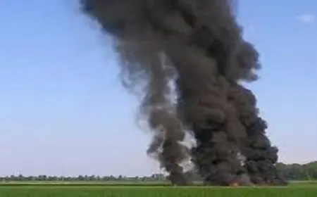 مقاتلة أمريكية تتحطم في كاليفورنيا وقائدها ينجو بأعجوبة