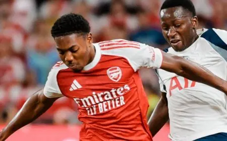 توتنهام يهزم أرسنال ودياً بهدف مذهل من منتصف الملعب