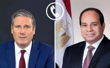 الرئيس السيسي يتلقى مكالمة هاتفية مهمة من رئيس وزراء بريطانيا