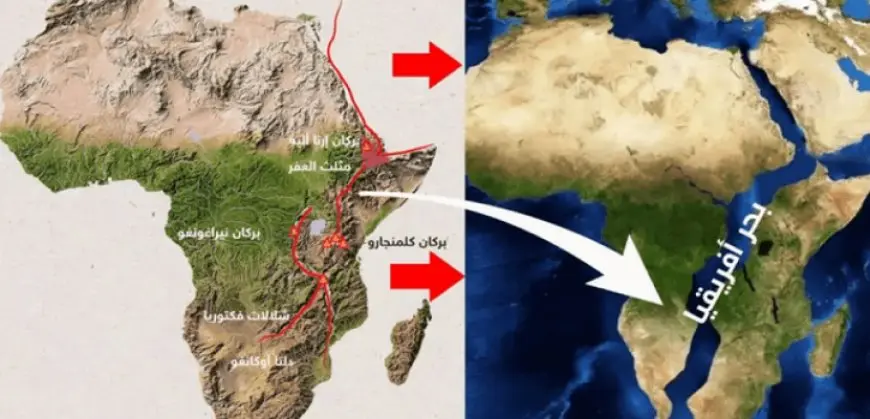 العلماء يؤكدون بداية انقسام قارة إفريقيا إلى جزئين وولادة محيط جديد