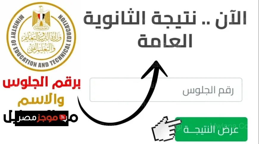 موعد نتيجة الثانوية العامة 2025 وخطوات الاستعلام برقم الجلوس عبر موقع وزارة التربية والتعليم