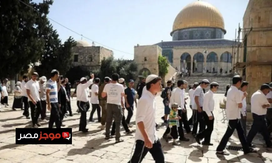 عشرات المستوطنين يتوغلون في باحات المسجد الأقصى تحت حراسة شرطة الاحتلال