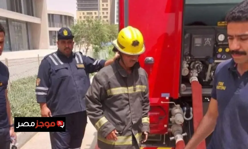اختبار أنظمة الحريق في منطقة الأعمال المركزية بالعاصمة من قبل الحماية المدنية