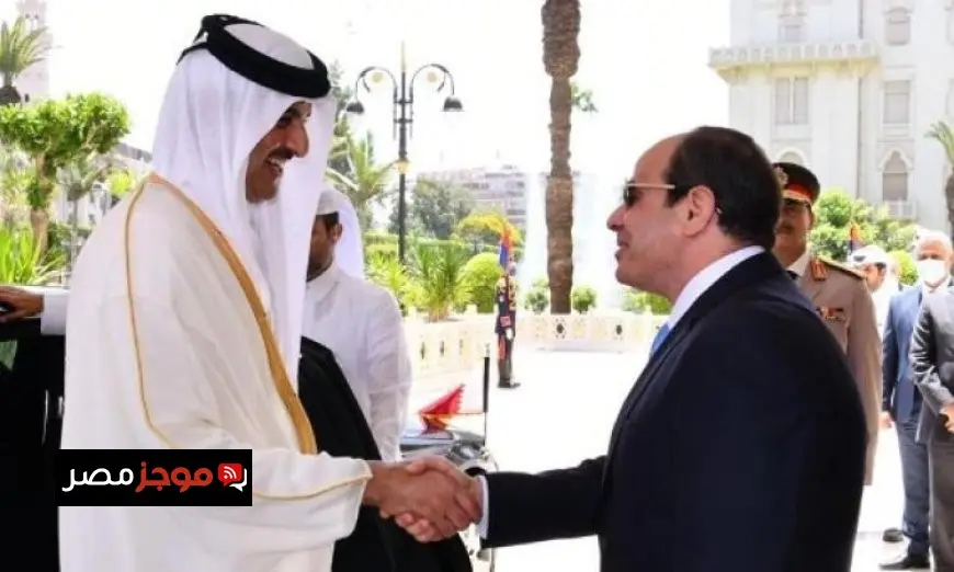 أمير قطر يقدم تهانيه للرئيس السيسى بمناسبة ذكرى ثورة 23 يوليو