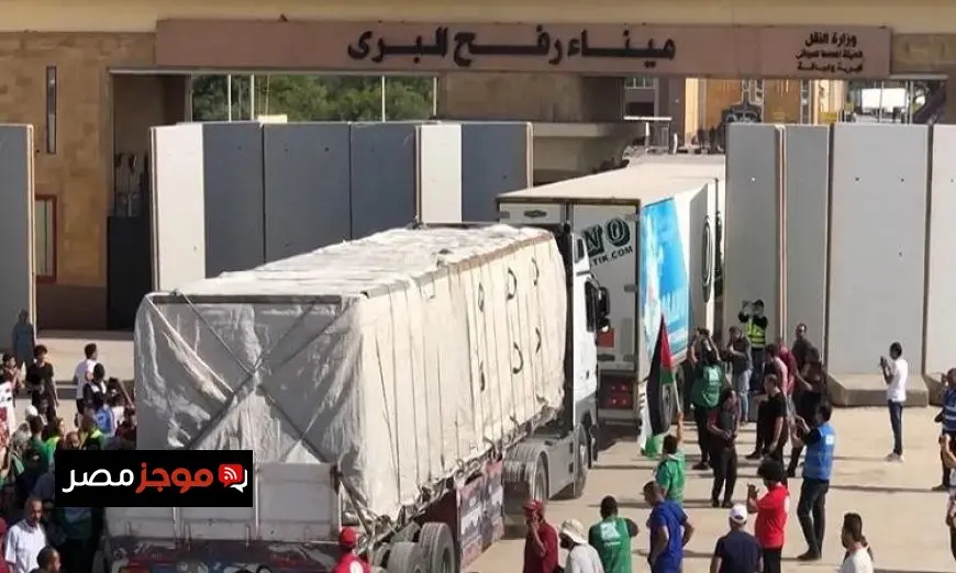 إرسال 117 شاحنة مساعدات إنسانية وإغاثية لدعم سكان قطاع غزة