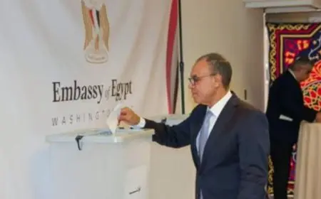 وزير الخارجية يصبح أول مسؤول يدلي بصوته في انتخابات الشيوخ بالعاصمة واشنطن