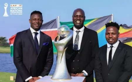 “الاتحاد الأفريقي لكرة القدم يكشف عن التصميم الجديد لكأس بطولة أمم إفريقيا للاعبين المحليين”