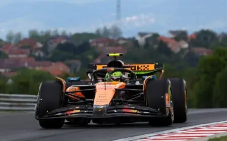 مكلارين يتصدر جولتي التجارب الحرة في جائزة المجر الكبرى للفورمولا 1