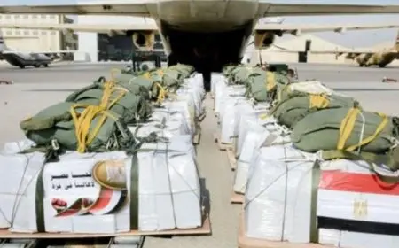 مصر تنفذ عمليات إسقاط جوي للمساعدات الإنسانية في غزة لدعم السكان المتضررين
