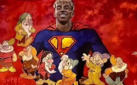 تشويه جدارية “سوبر مان” للامين يامال في برشلونة