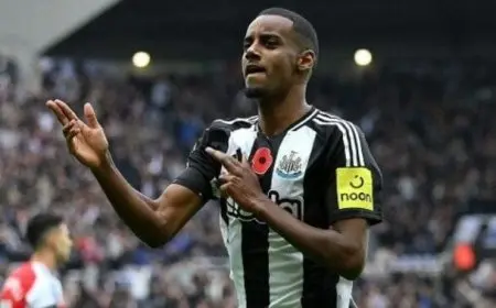 بعد شائعات انتقاله إلى ليفربول.. إيزاك السويدي يستأنف تدريباته مع نيوكاسل