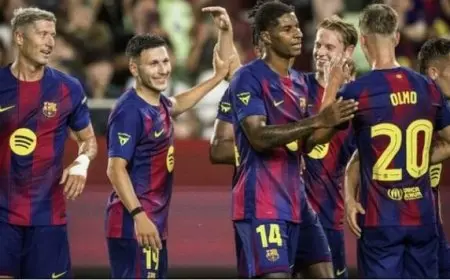 برشلونة يحقق انتصارًا كبيرًا على دايجو الكوري بخماسية نظيفة في مباراة ودية