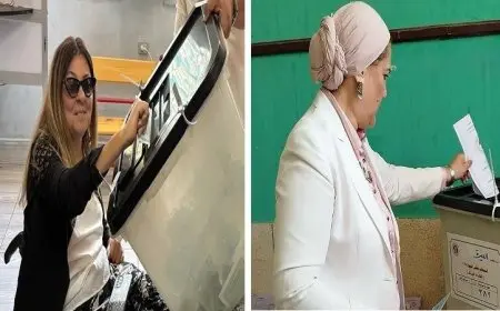 رئيستا القومي للطفولة وذوي الإعاقة تشاركان في انتخابات الشيوخ بصوتيهما