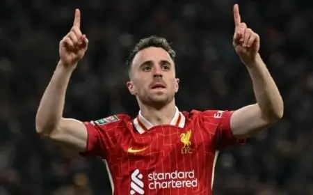 ليفربول يخلد ذكرى ديوجو جوتا في أول مباراة له بملعب أنفيلد بعد رحيله