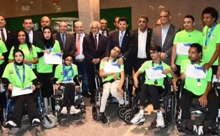 وزير الشباب والرياضة يكرم منتخب البوتشيا بعد تألقه فى بطولة إفريقيا