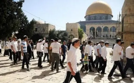 مستوطنون يهاجمون باحات الأقصى وسط حراسة مشددة من شرطة الاحتلال الإسرائيلي