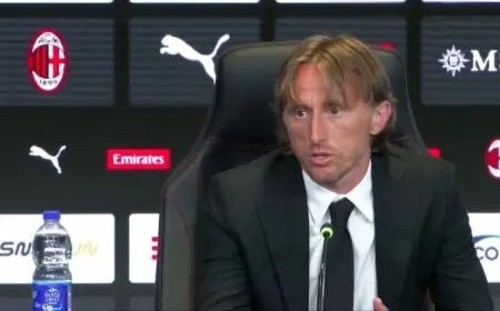 مودريتش يتحدث عن طموحاته مع ميلان: «يجب أن ننافس على جميع الألقاب»