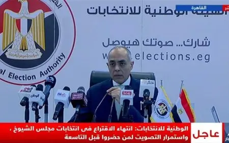 الوطنية للانتخابات تعلن عن انتهاء عمليات الاقتراع في انتخابات مجلس الشيوخ