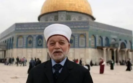 الاحتلال الإسرائيلي يغرد بقرار مثير بإبعاد مفتي القدس عن المسجد الأقصى 6 أشهر